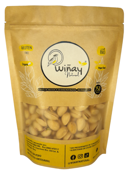 PISTACHO HORNEADO 250 GR ( FRUTO ACTIVADO)