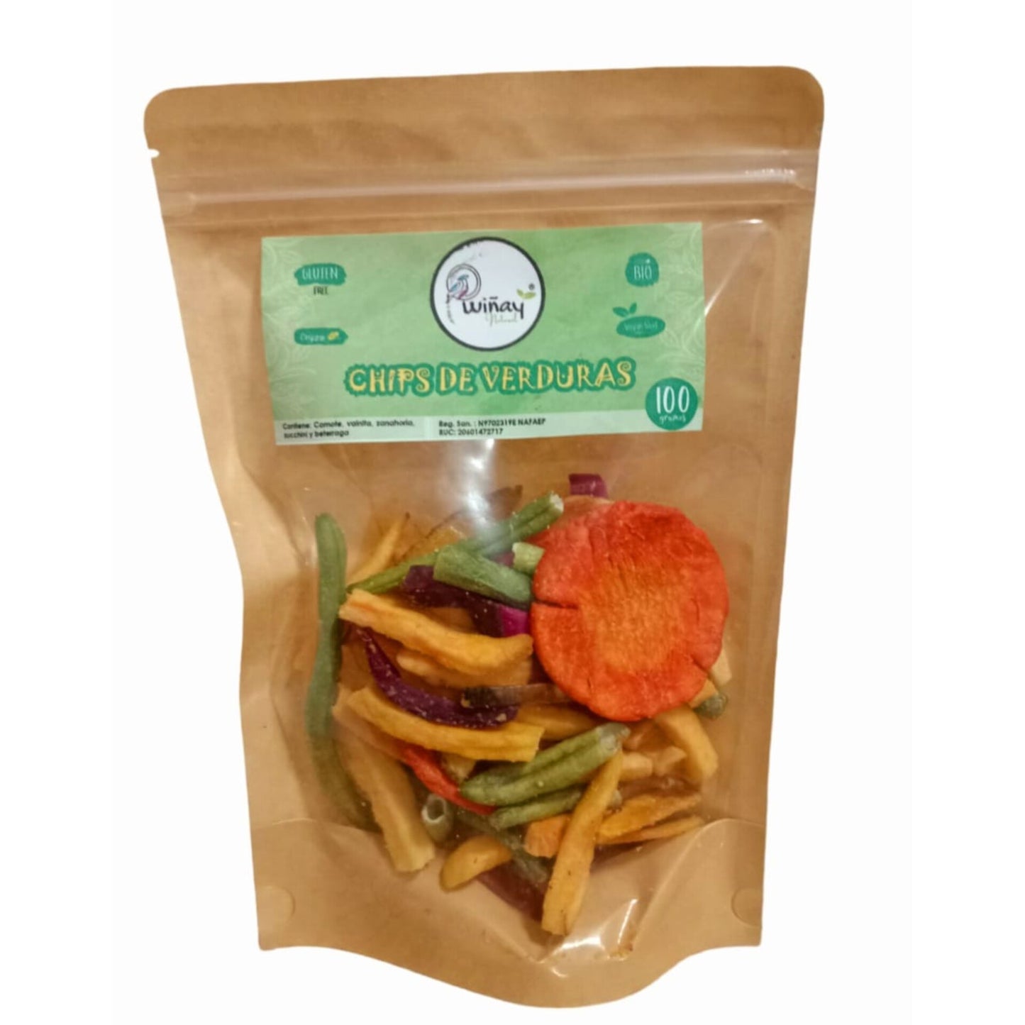 CHIPS DE VEGETALES 100 GR